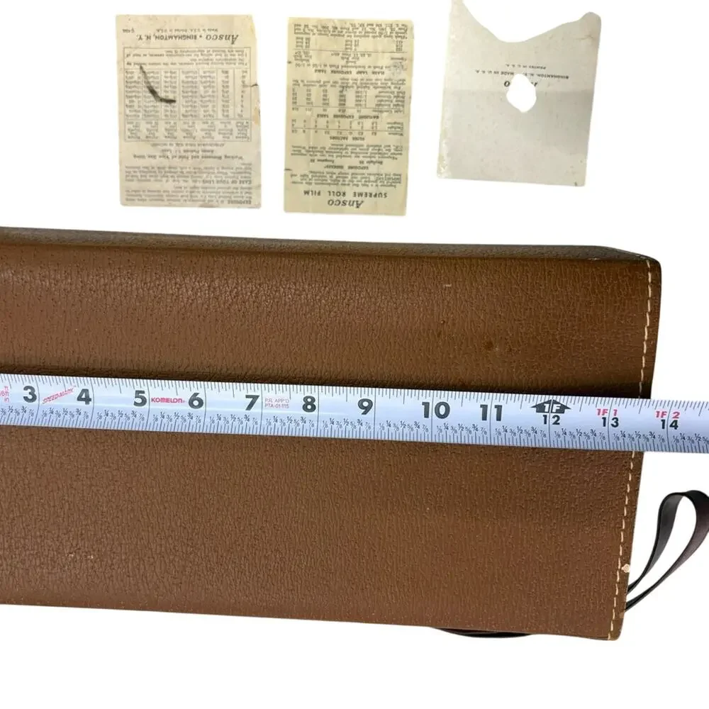 Vintage Ansco camera case 13.5x5x5